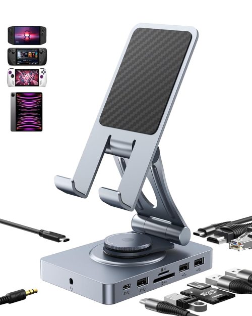 Versatile USB C Hub (11-in-1) with SD TF 4.0 Reader