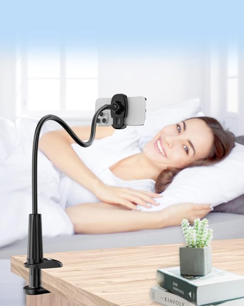 Tryone Gooseneck Phone Holder Stand for Bed Flexible Arm Adjustable